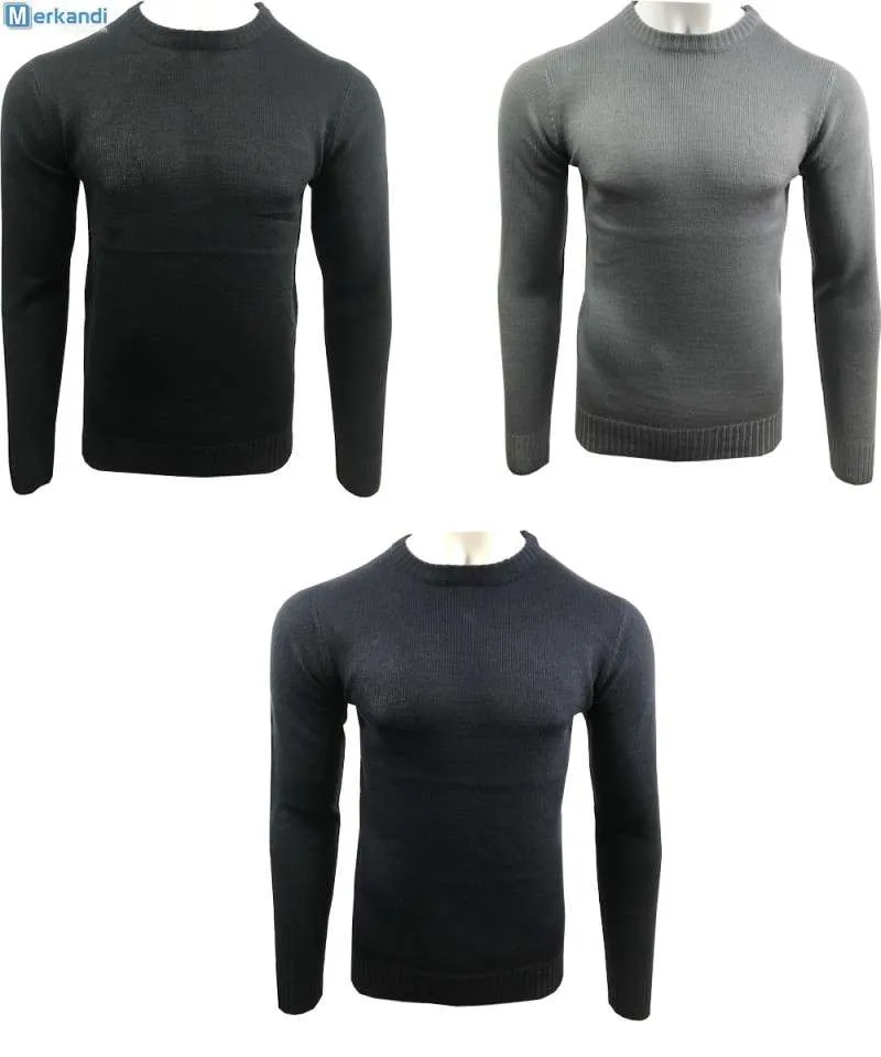 Suéter liso para hombre