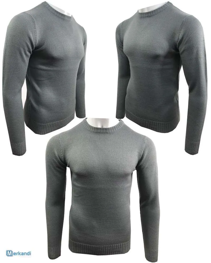 Suéter liso para hombre