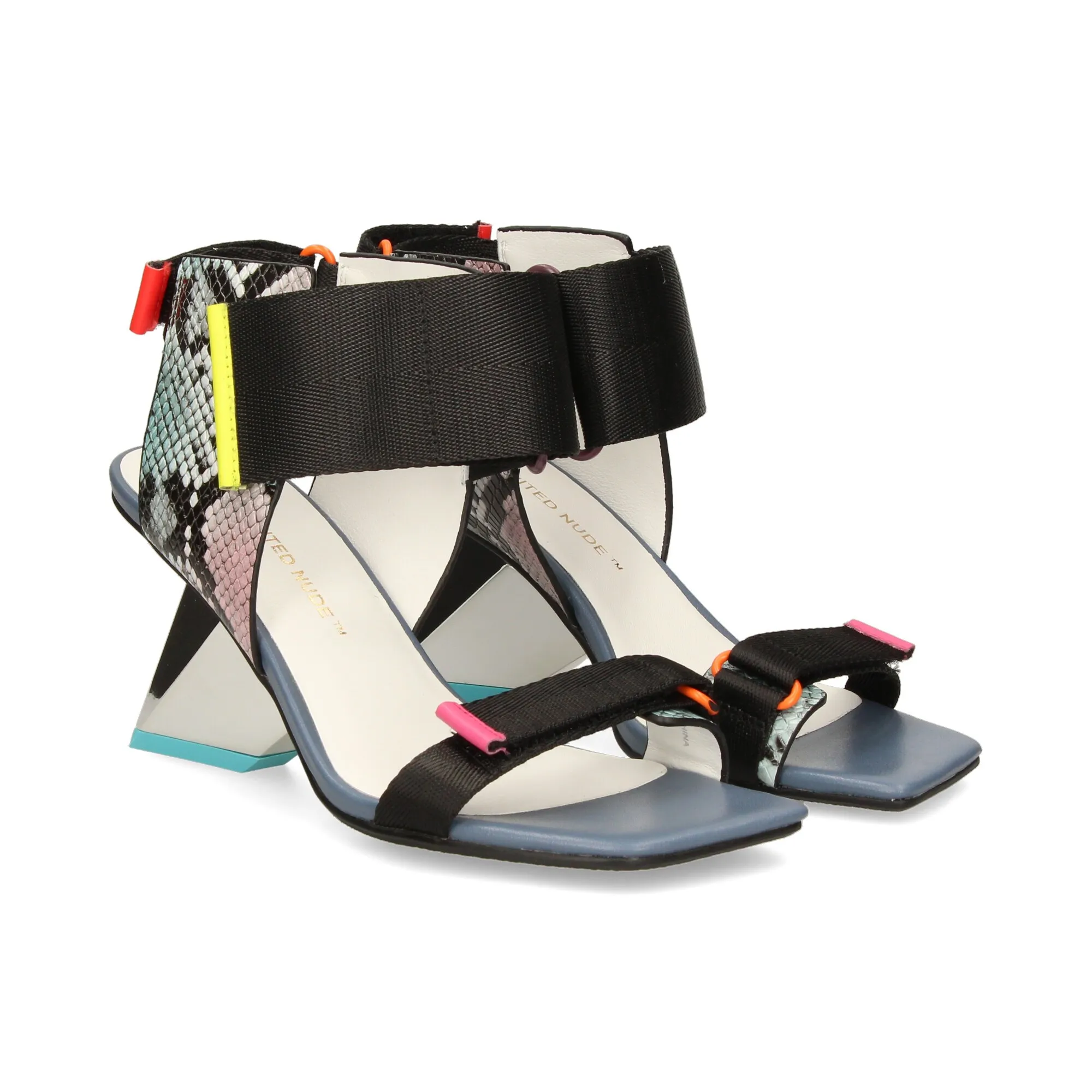 UNITED NUDE Sandalias con tacón de Mujer NATURAL