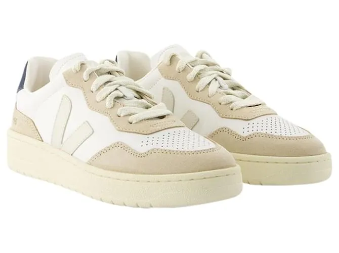 V90 ZAPATILLAS  VEJA  PIEL  BLANCO PIERRE 