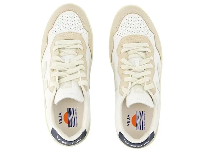 V90 ZAPATILLAS  VEJA  PIEL  BLANCO PIERRE 