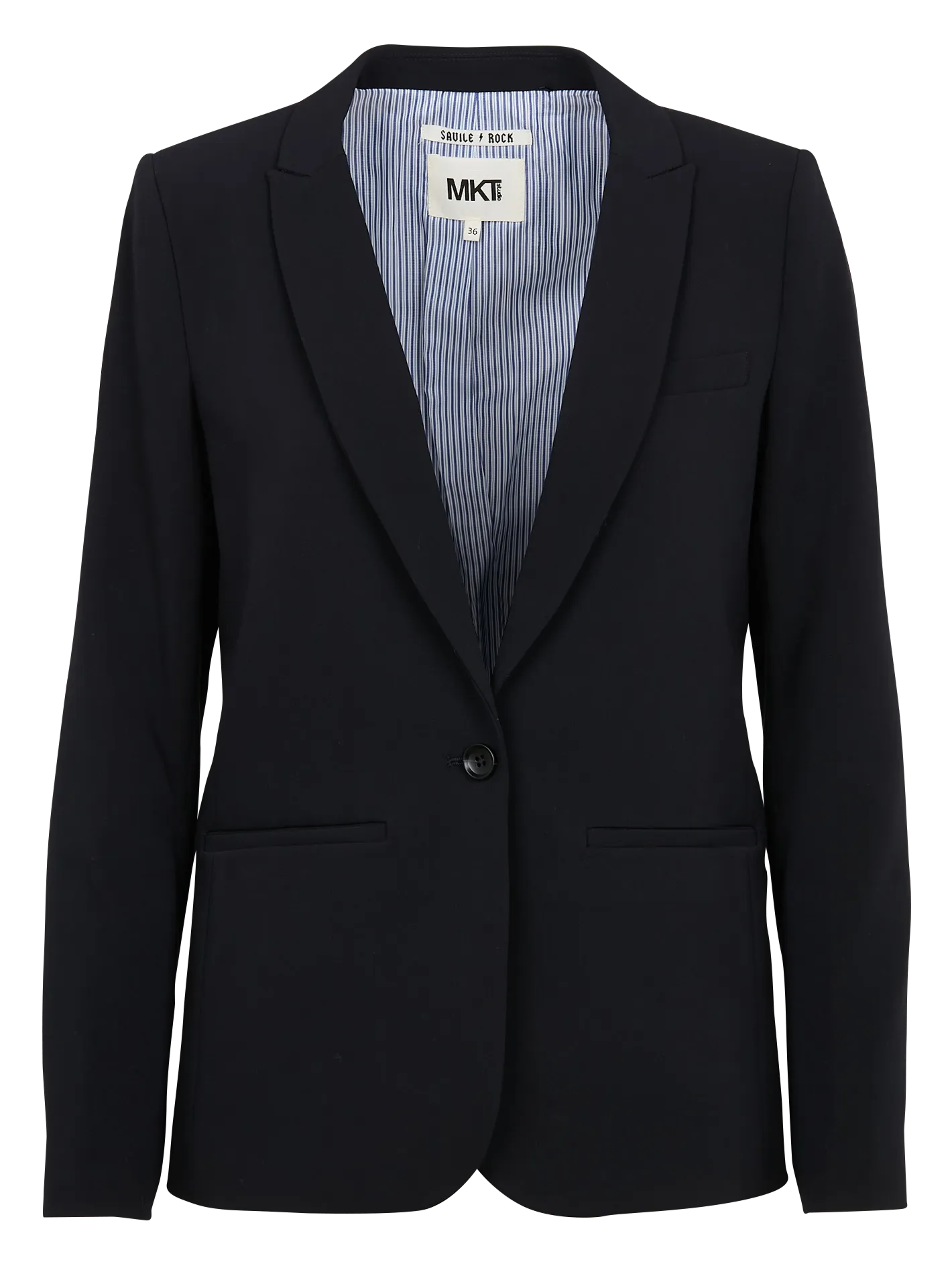 VALORE  CHAQUETA DE SASTRE AJUSTADA CON CUELLO SASTRE EN AZUL
