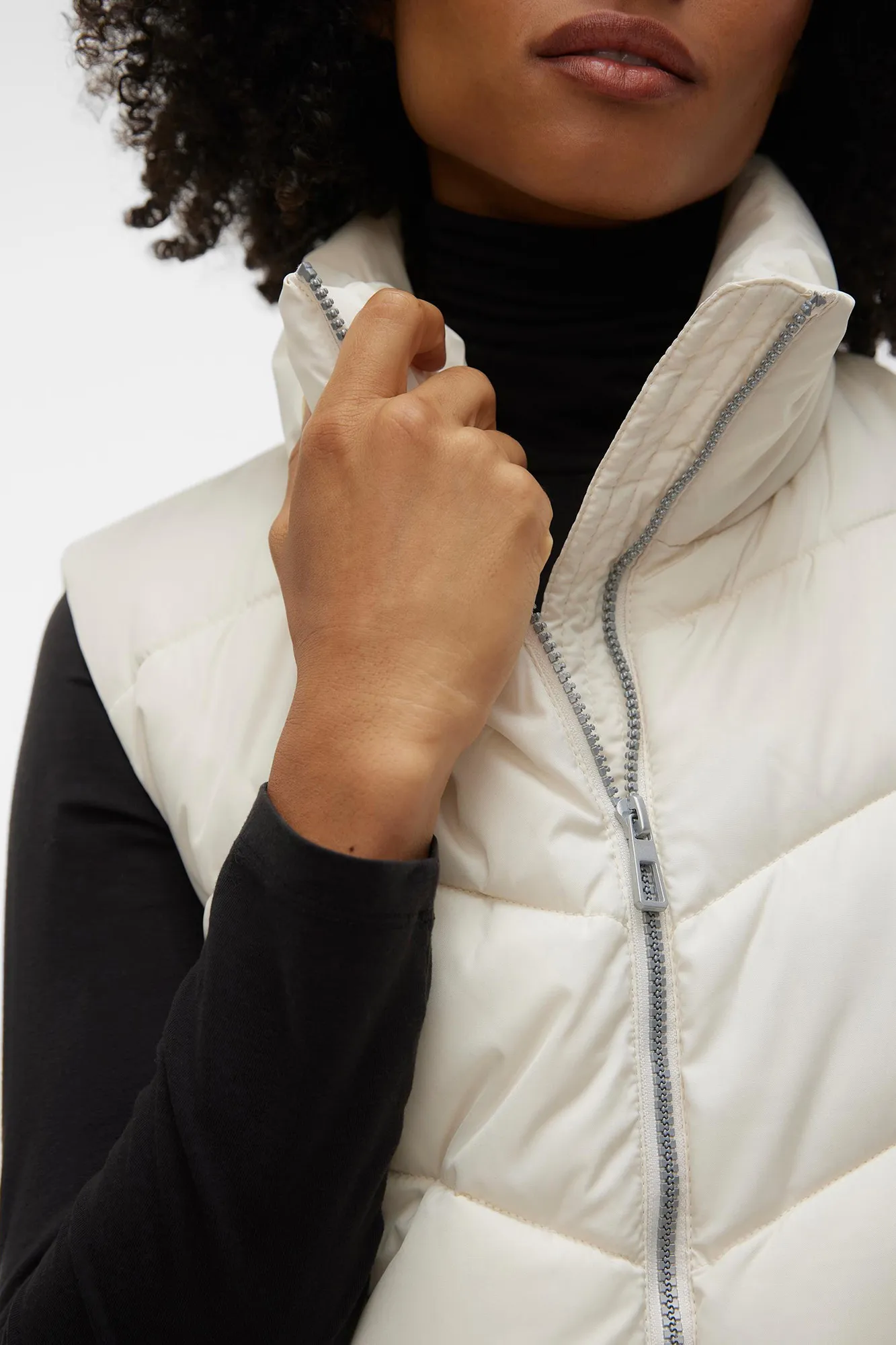 Vero Moda Chaleco midi acolchado
