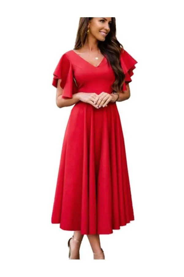 Vestido tobillero Miriam vuelo