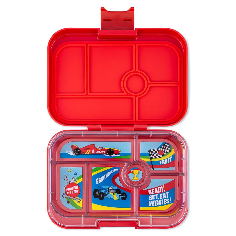 Yumbox Original 6 compartimentos Road Red Race Cars