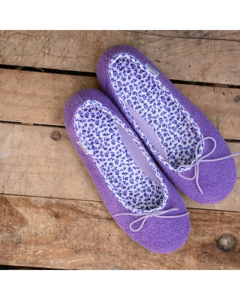Zapatilla de casa estilo BAILARINA toalla MURO 288