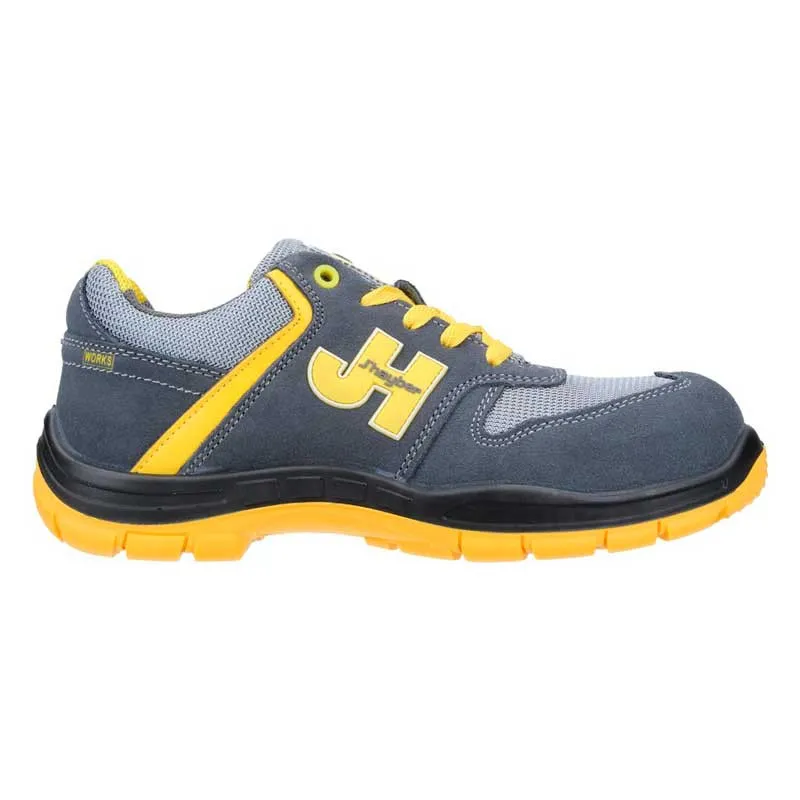 ZAPATILLA SEGURIDAD STYLE GRIS Y AMARILLO S1P SRC  J'HAYBER WORKS
