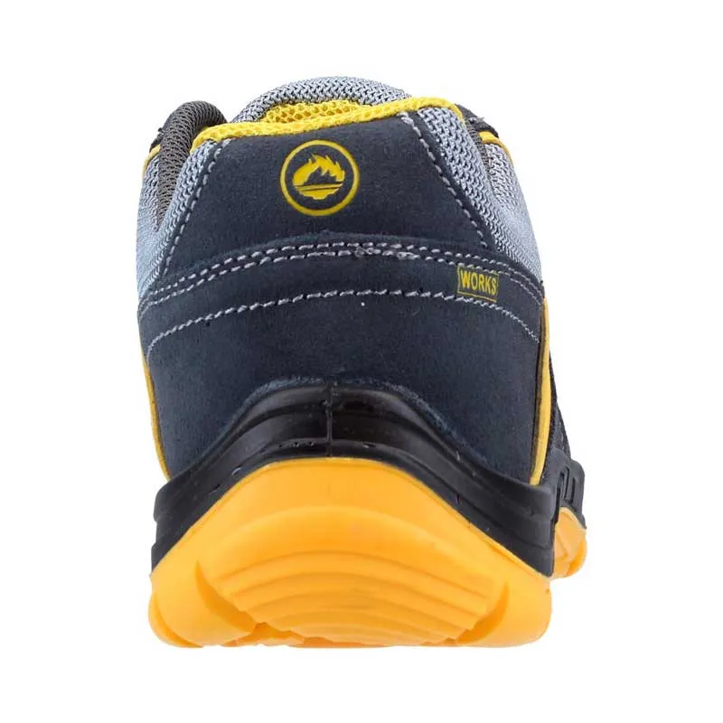 ZAPATILLA SEGURIDAD STYLE GRIS Y AMARILLO S1P SRC  J'HAYBER WORKS