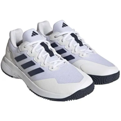 Zapatillas Adidas Gamecourt 2.0 Blanco – Azul Marino