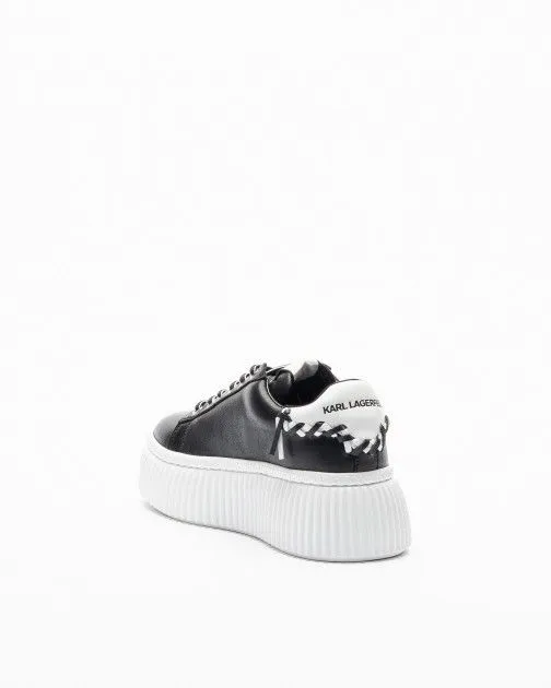 Zapatillas de plataforma Karl Lagerfeld Krepper Lo Whipsitch Lo Lace Negro