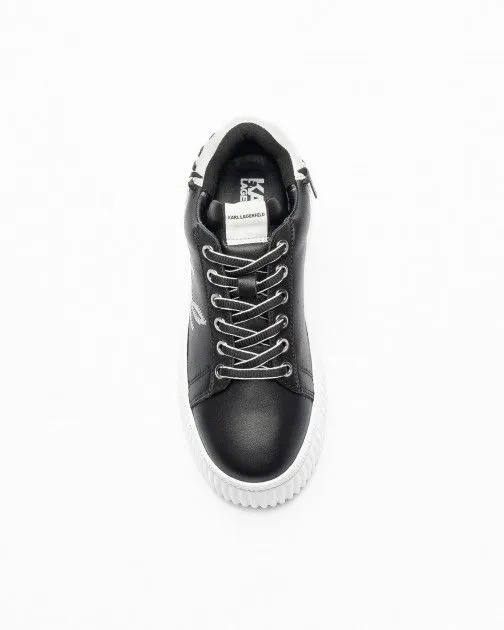 Zapatillas de plataforma Karl Lagerfeld Krepper Lo Whipsitch Lo Lace Negro