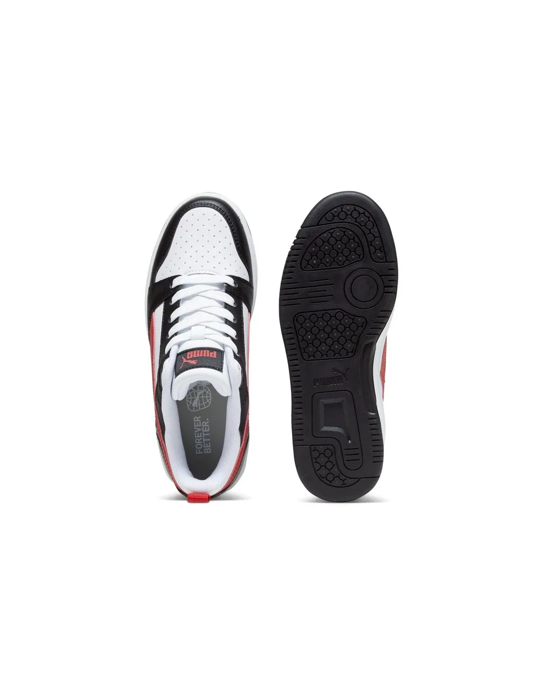 Zapatillas de Puma Rebound V6 Low Infantil Blanco