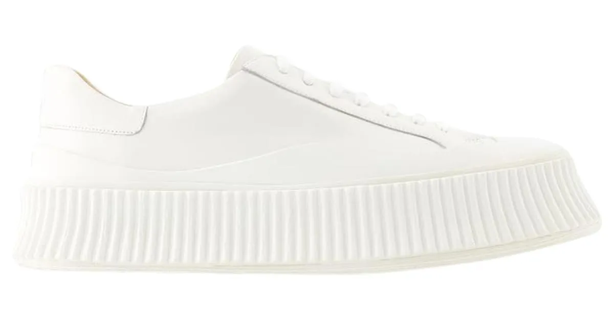 ZAPATILLAS  JIL SANDER  PIEL  BEIGE BLANCO 