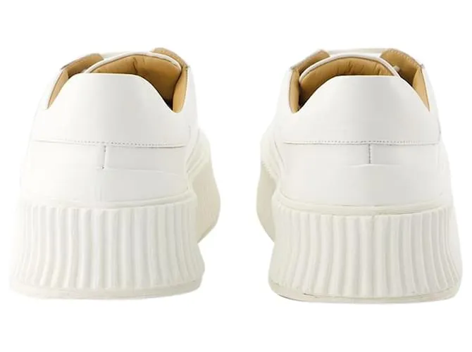 ZAPATILLAS  JIL SANDER  PIEL  BEIGE BLANCO 