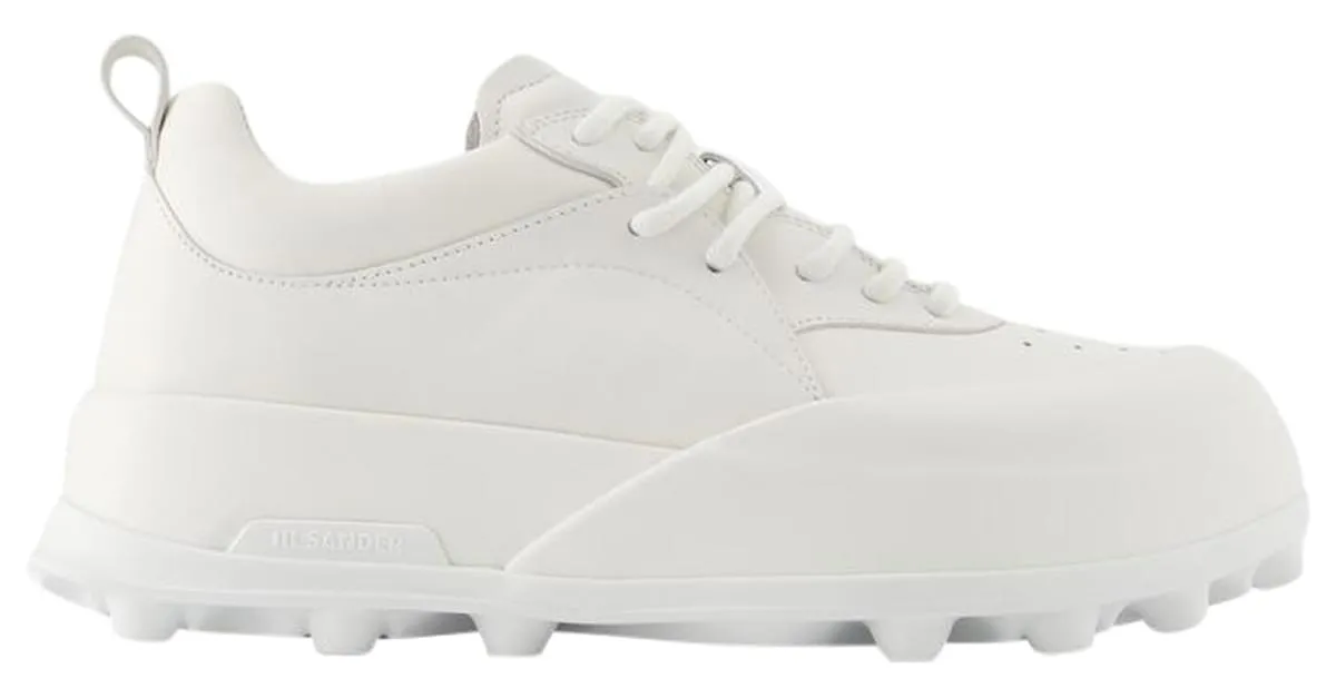 ZAPATILLAS  JIL SANDER  PIEL  BLANCO PORCELANA 