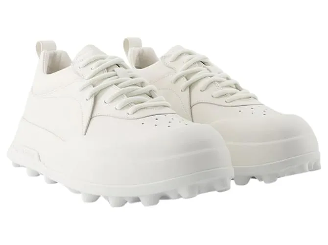 ZAPATILLAS  JIL SANDER  PIEL  BLANCO PORCELANA 