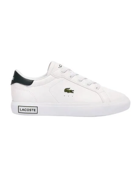 Zapatillas Lacoste Powercourt Blanco Para Niños