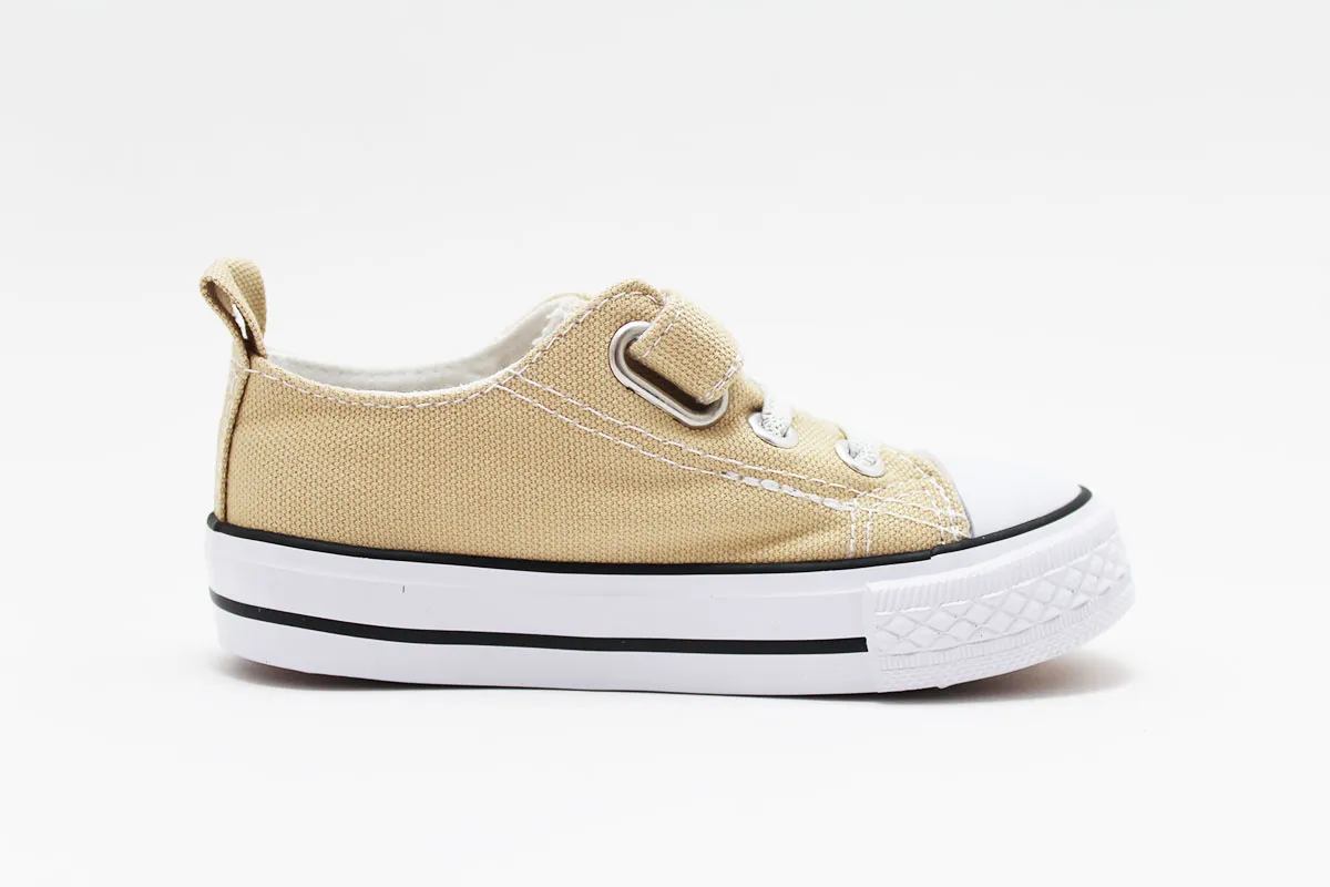 Zapatillas lona con puntera niños