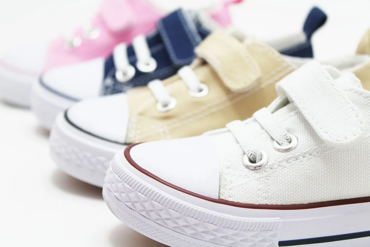 Zapatillas lona con puntera niños