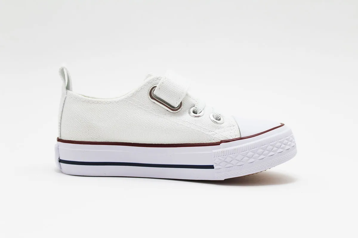 Zapatillas lona con puntera niños