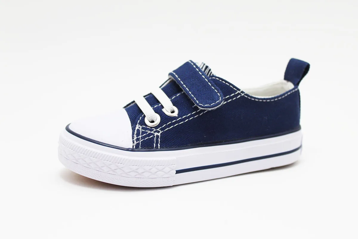 Zapatillas lona con puntera niños
