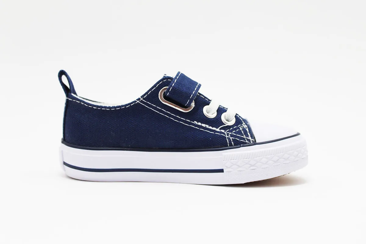 Zapatillas lona con puntera niños