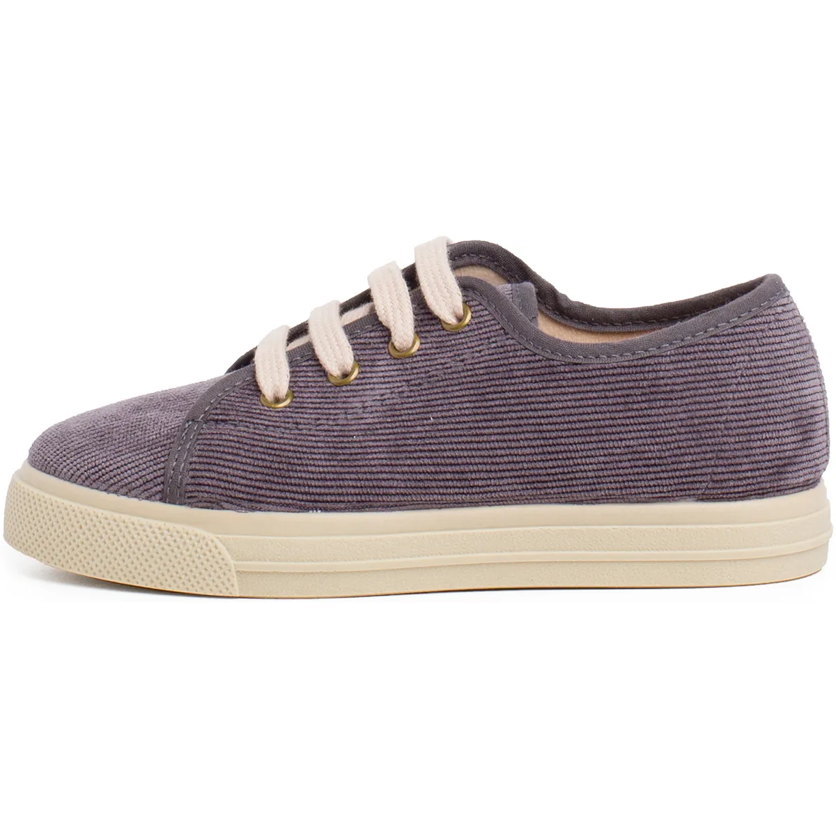 zapatillas pana cordones suela ancha niños