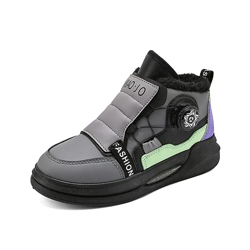 Zapatillas para niños Botón rotativo Zapatillas de correr Moda Niños Niñas Zapatos deportivos 2Lmk011