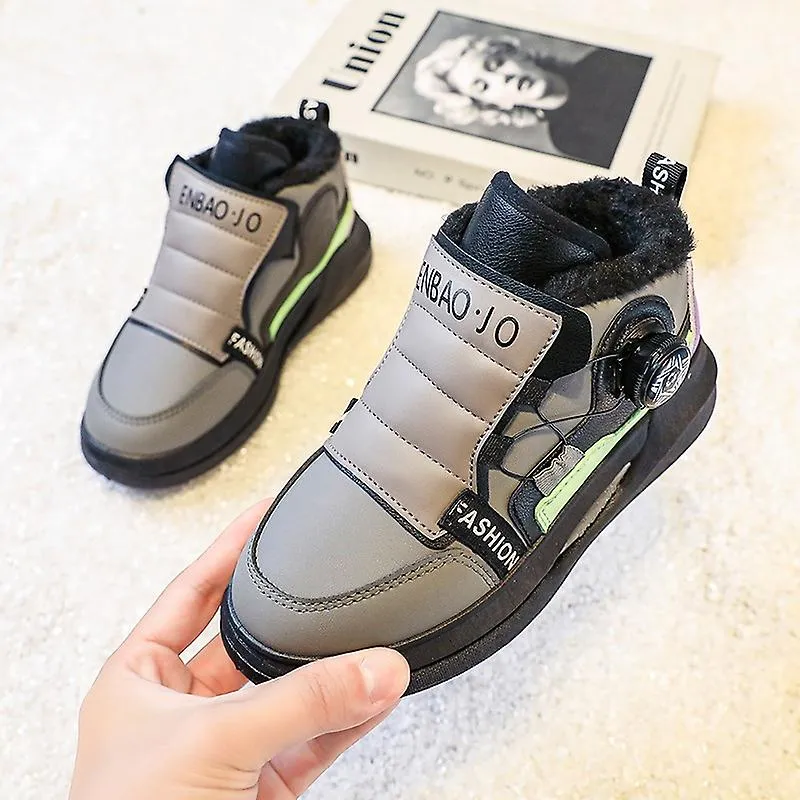 Zapatillas para niños Botón rotativo Zapatillas de correr Moda Niños Niñas Zapatos deportivos 2Lmk011