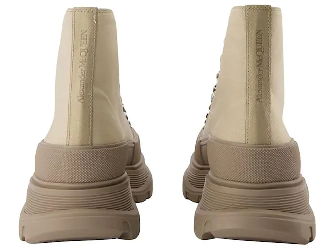 ZAPATILLAS TREAD SLICK  ALEXANDER MCQUEEN  MARRóN  CANVA CASTAñO 