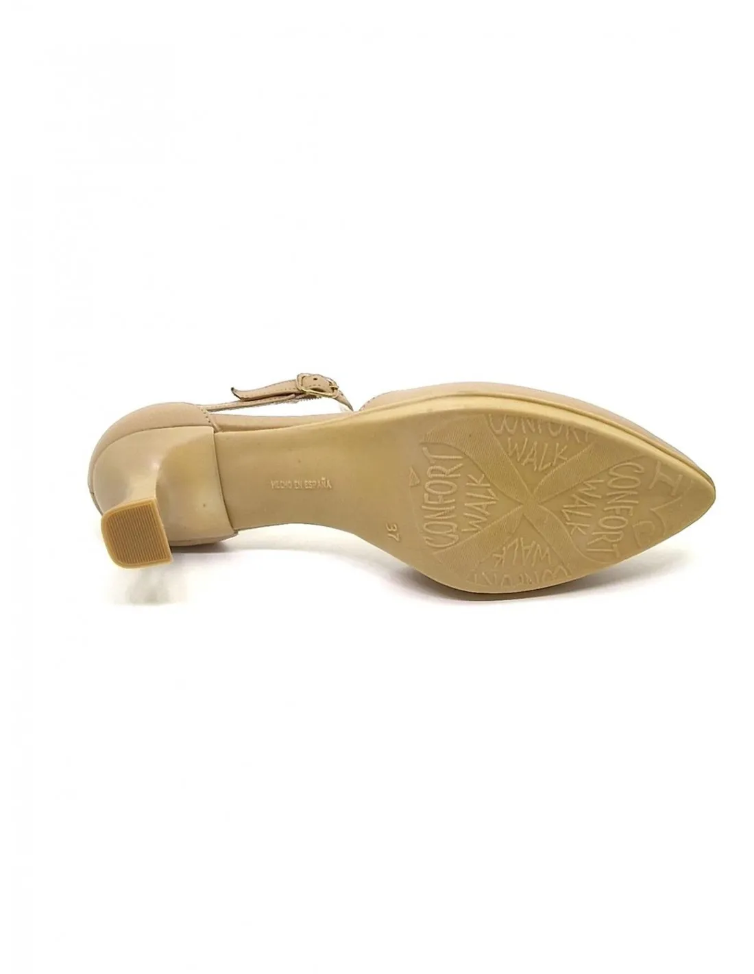 Zapato de mujer Desireé en taupe o nude Maia8