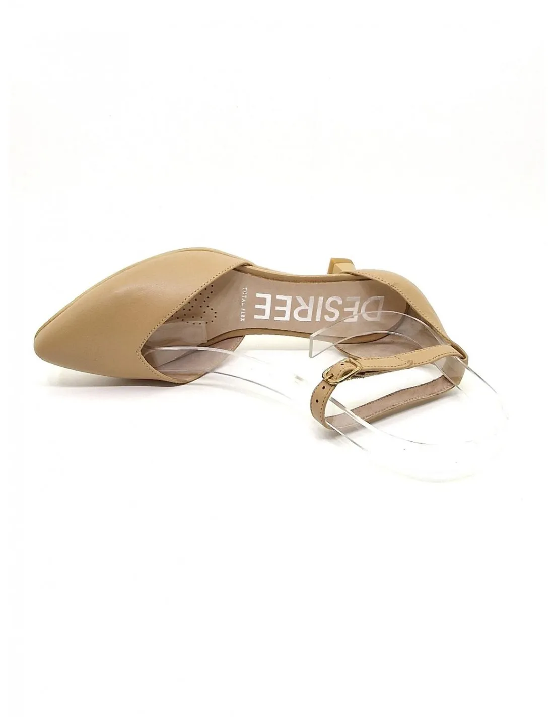 Zapato de mujer Desireé en taupe o nude Maia8