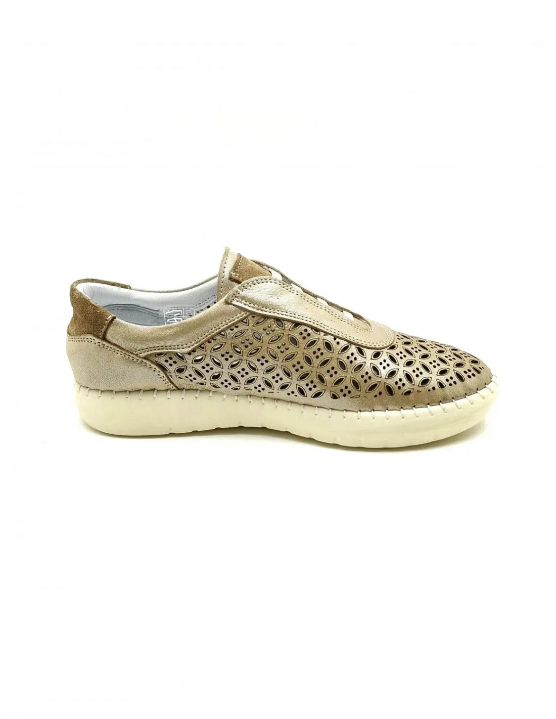 ZAPATO DE MUJER MANLISA ANTONELLO EN CUERO O DORADO S41008506