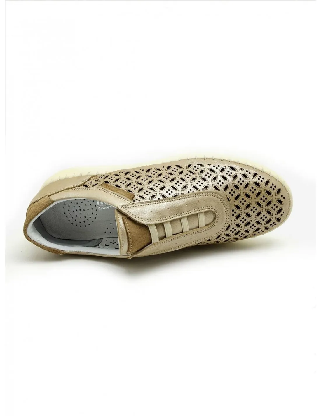 ZAPATO DE MUJER MANLISA ANTONELLO EN CUERO O DORADO S41008506