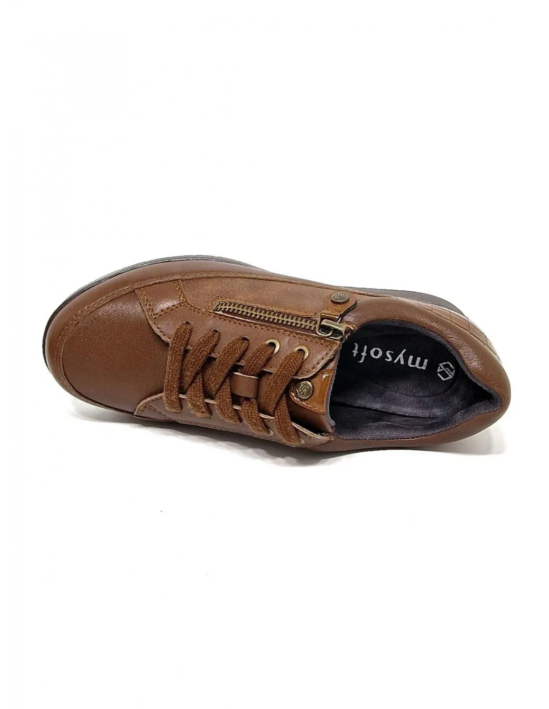Zapato de mujer Mysoft en cuero 24M813
