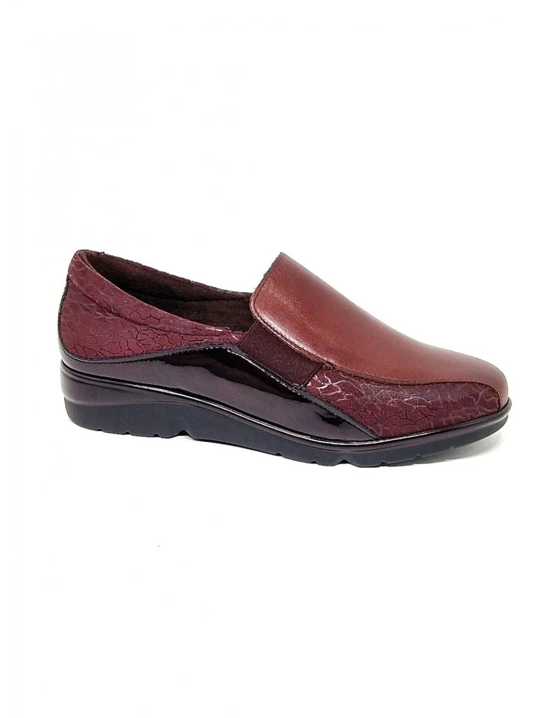 Zapato de mujer Pitillos en burdeos 10000