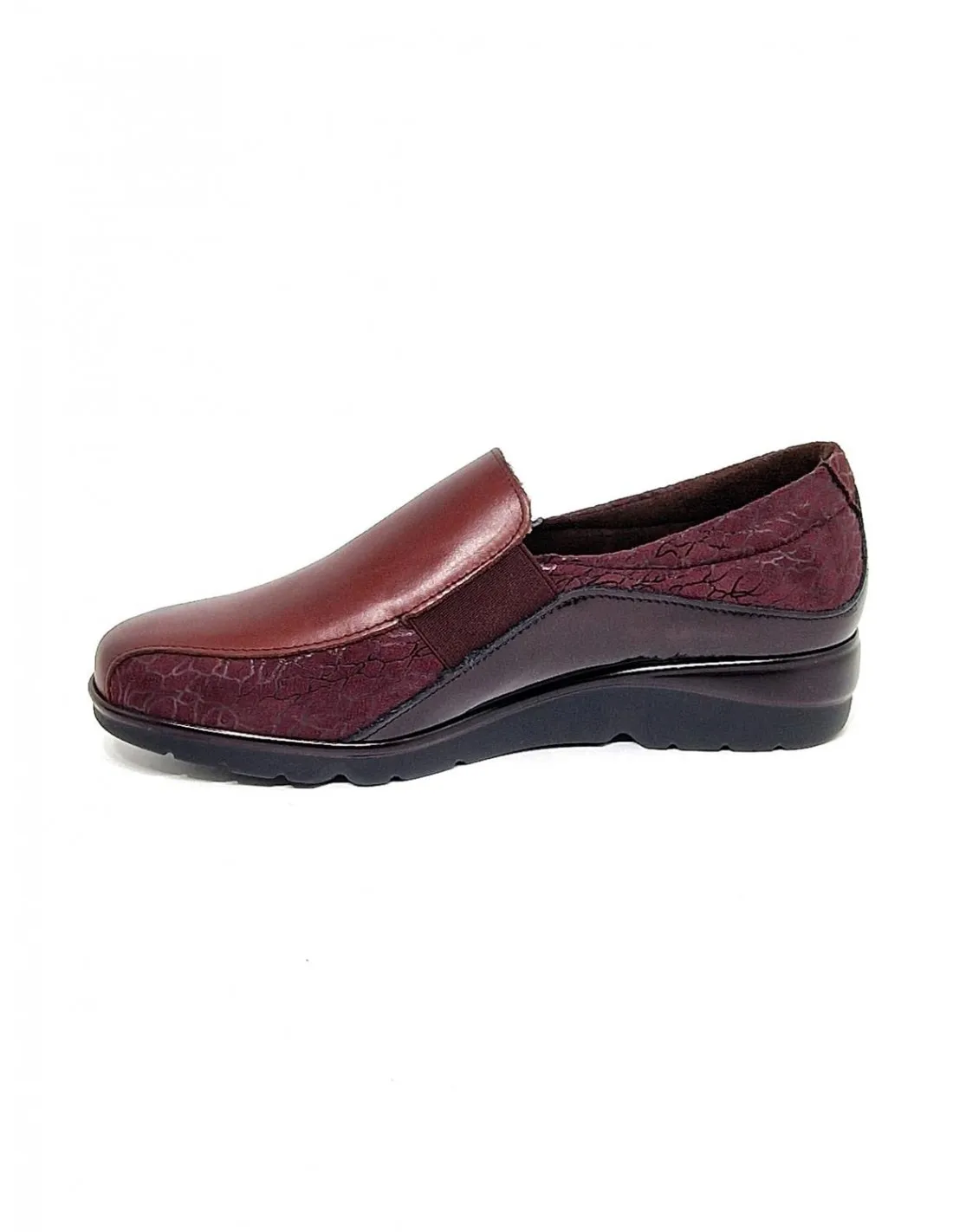 Zapato de mujer Pitillos en burdeos 10000