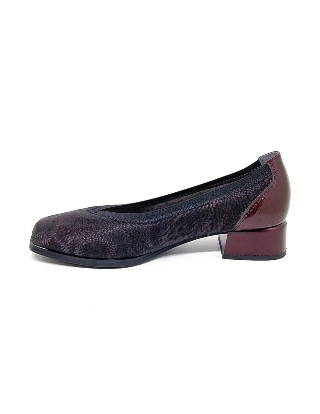 Zapato de mujer Pitillos en negro o burdeos 10112