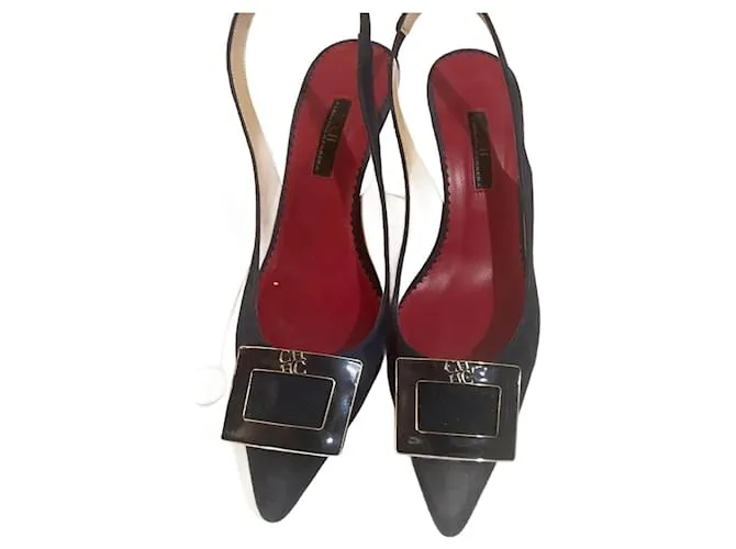 Zapato destalonado Carolina Herrera Azul 