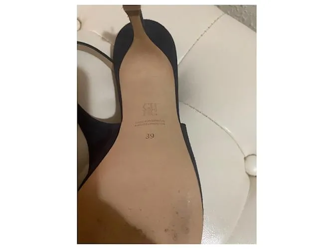Zapato destalonado Carolina Herrera Azul 