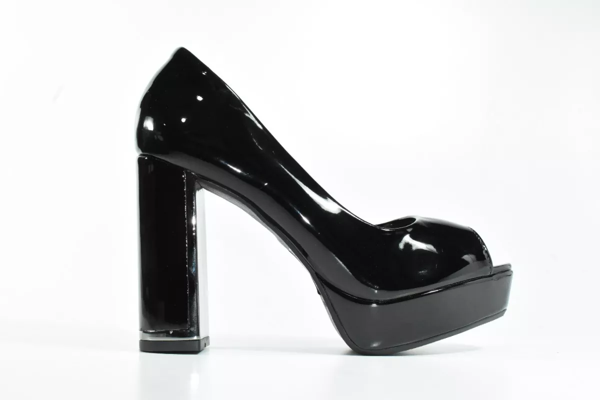 Zapato Fiesta Taco Palo Mujer Elegancia Moda Choco 15159