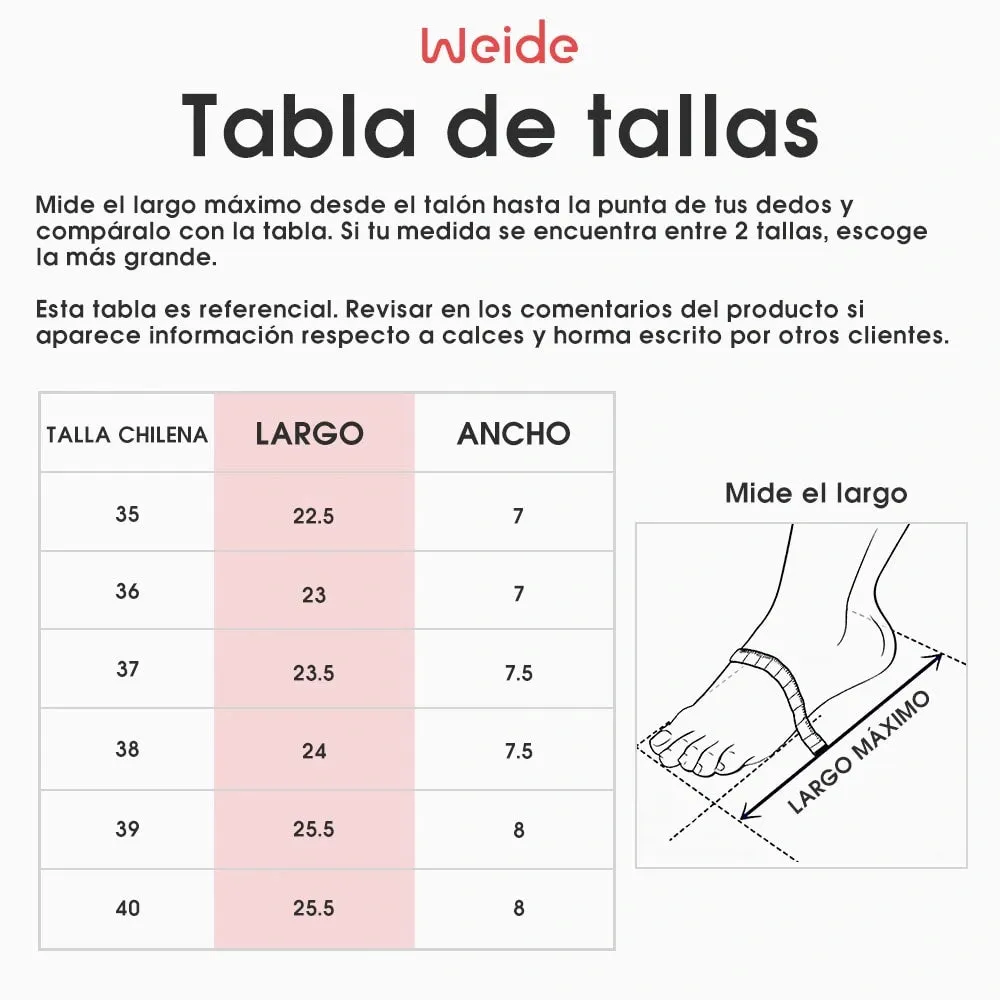Zapato Mujer Elizabeth Negro Weide