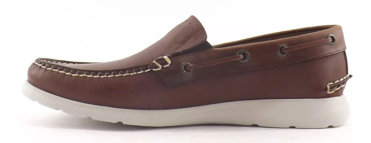 Zapato Nautico Mocasin Ringo Deck 01 Hombre Cuero Carg