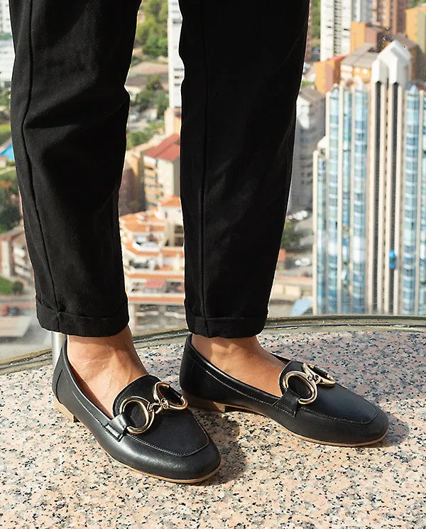 Zapato plano Regina 001 negro