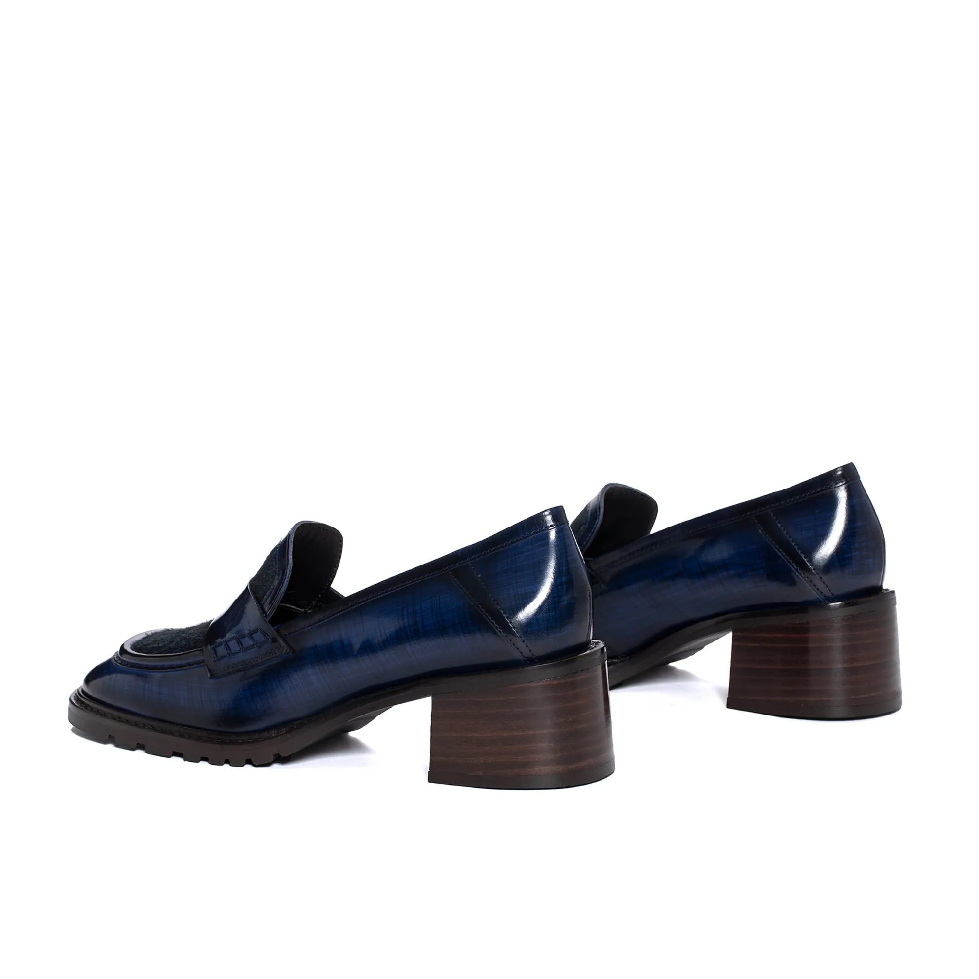 ZAPATO TACON ELENA NEPAL COBALT