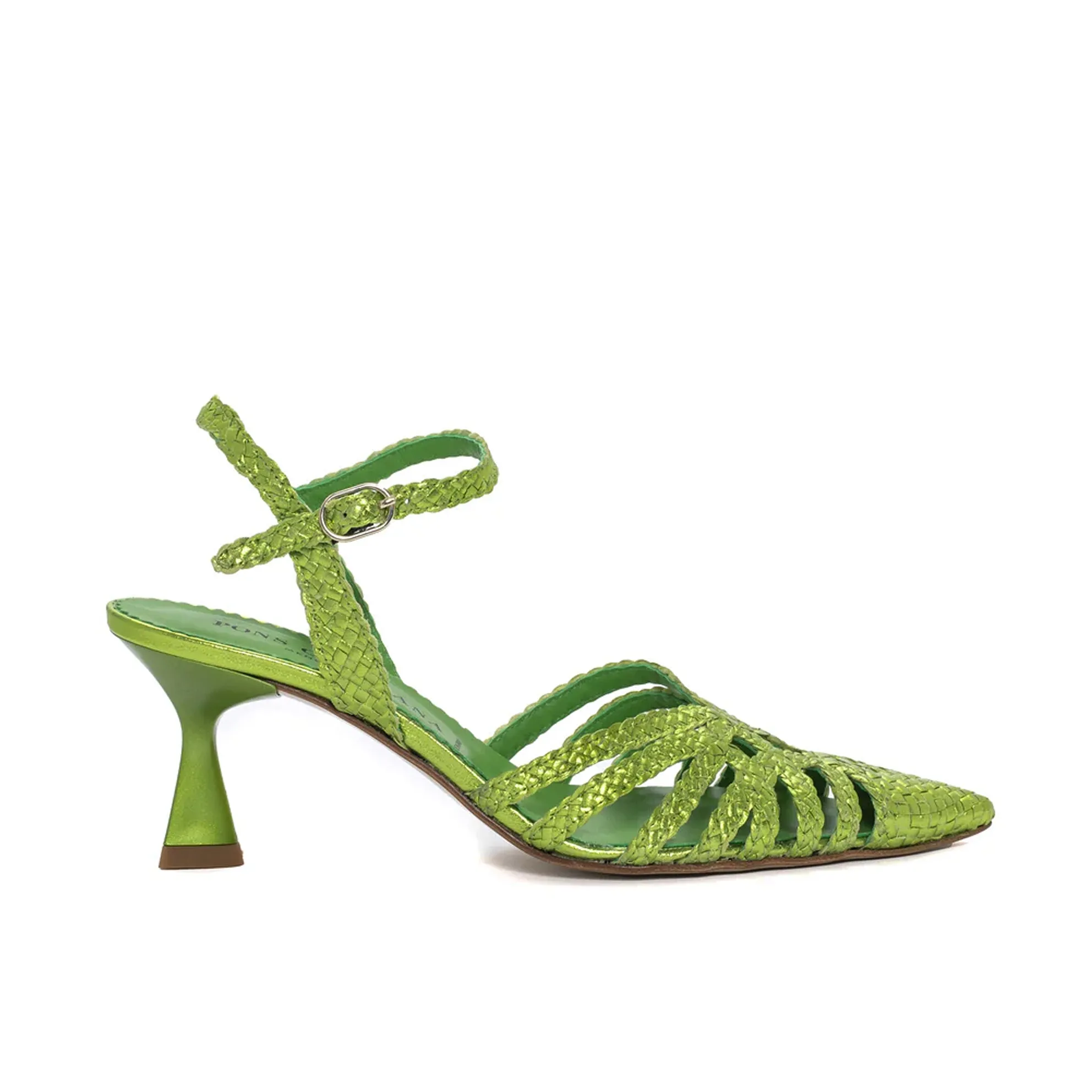 ZAPATO TACON MORITZ METAL MANZANA