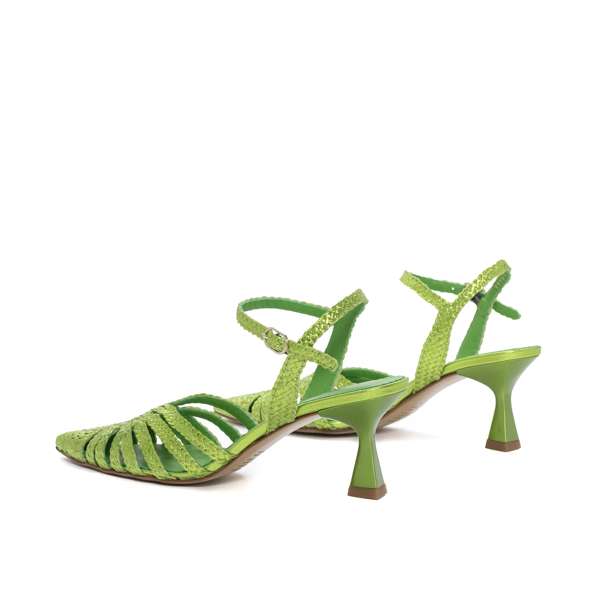 ZAPATO TACON MORITZ METAL MANZANA
